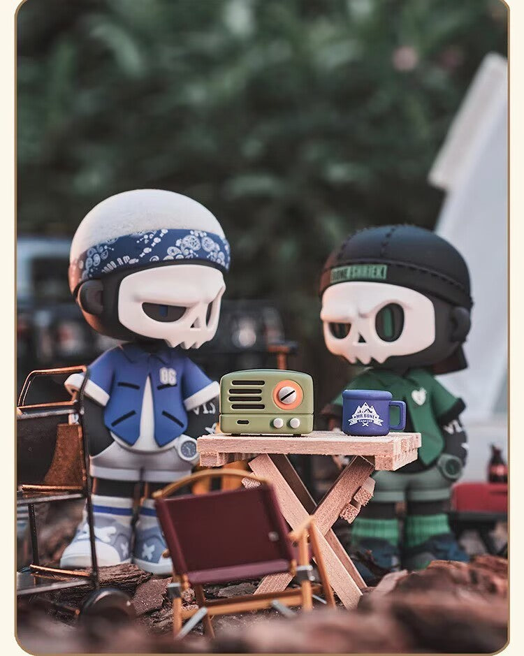 MYTOYS MR.BONE Camping Series 4 Confirmed Blind Box Figure Designer Gift Toy HOT