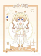 Moka Siamese Island Adventure 23.5cm/9.2" Bjd Doll Hang Card Action Figure Gift