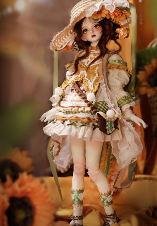 Pre-Order Gem of Doll Sunny Sunflower 44cm/17.3" Bjd Full Set Dressable Official