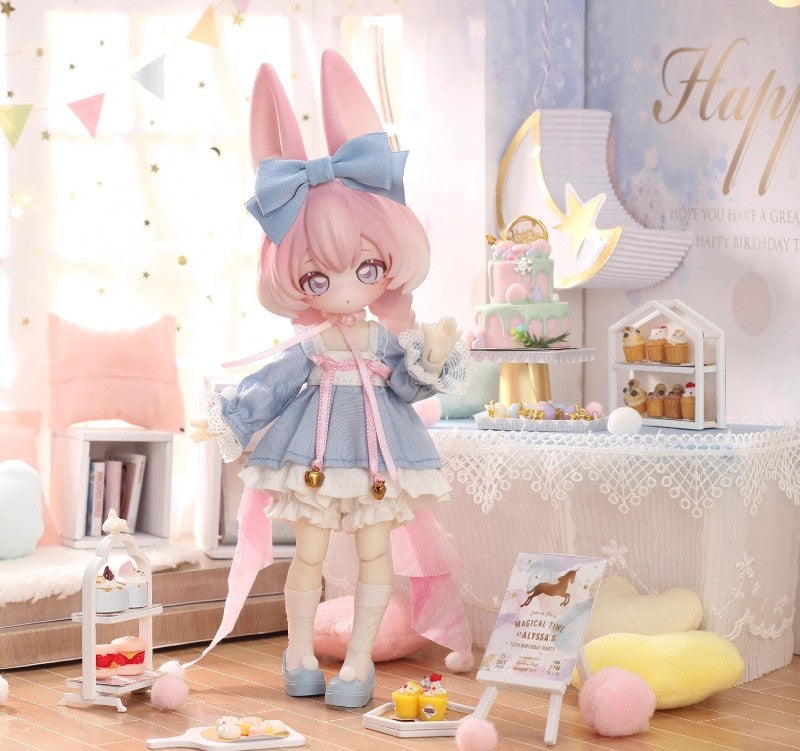 6Pcs Inedible Doll Moon Jumping Time 4.8In Bjd Dolls Action Figure