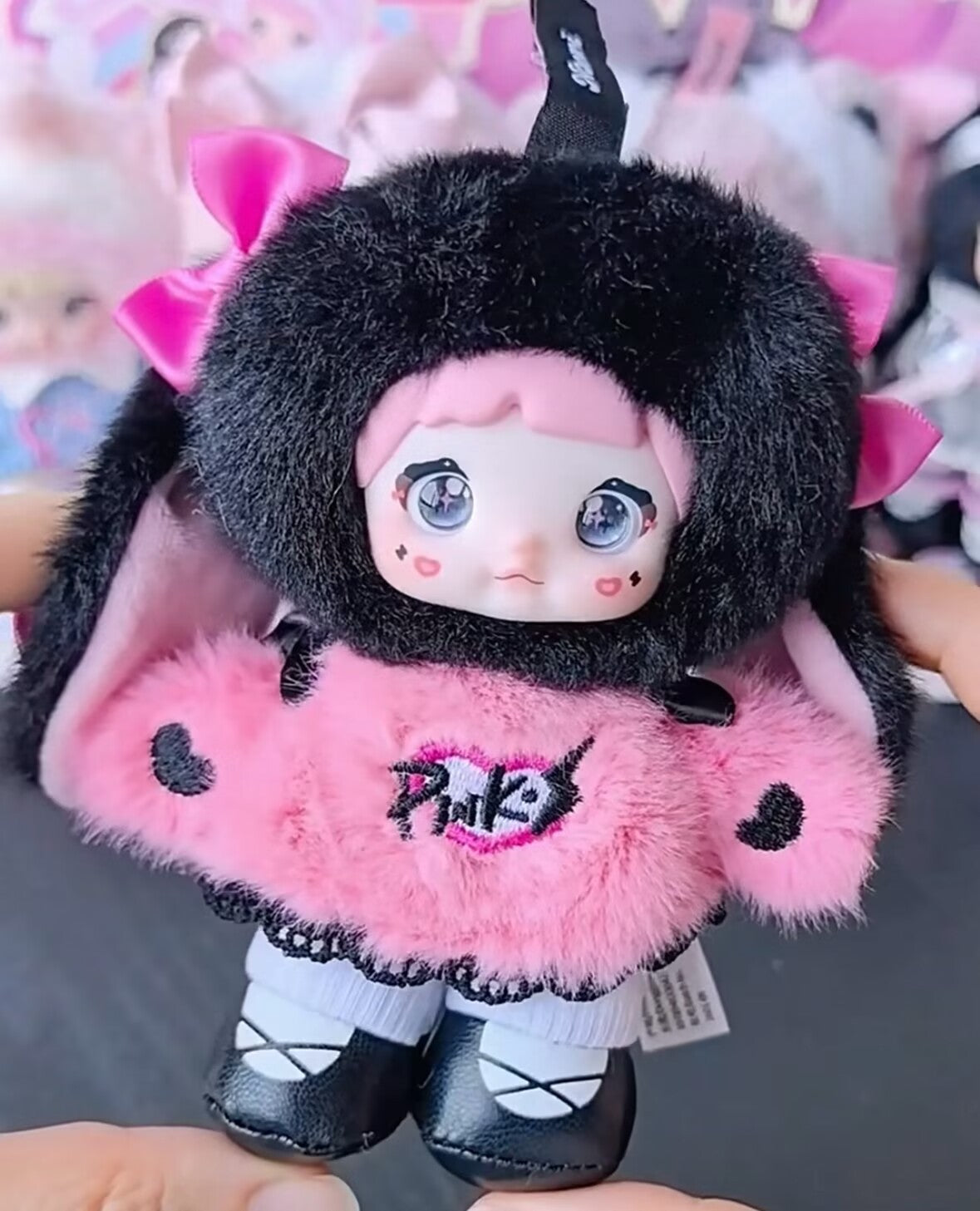 A Set Of 6pcs Top Toy Nommi Pinky Energy Series Blind Box Confirmed Plush Doll
