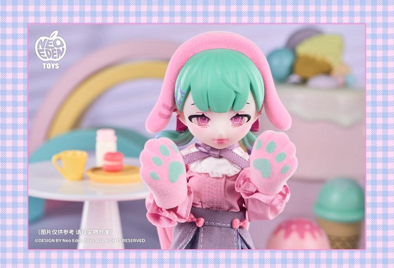 Neo Eden Eve Lynna HeartBreak Fluffy Bunny 7In Bjd Hang Card Action Figure