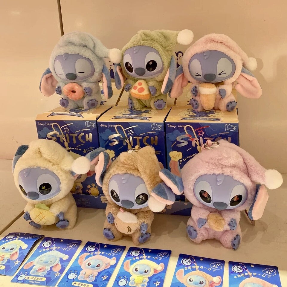 MINISO Stitch Eat Something Before Sleep Series Vinyl Figure Confirmed Toy