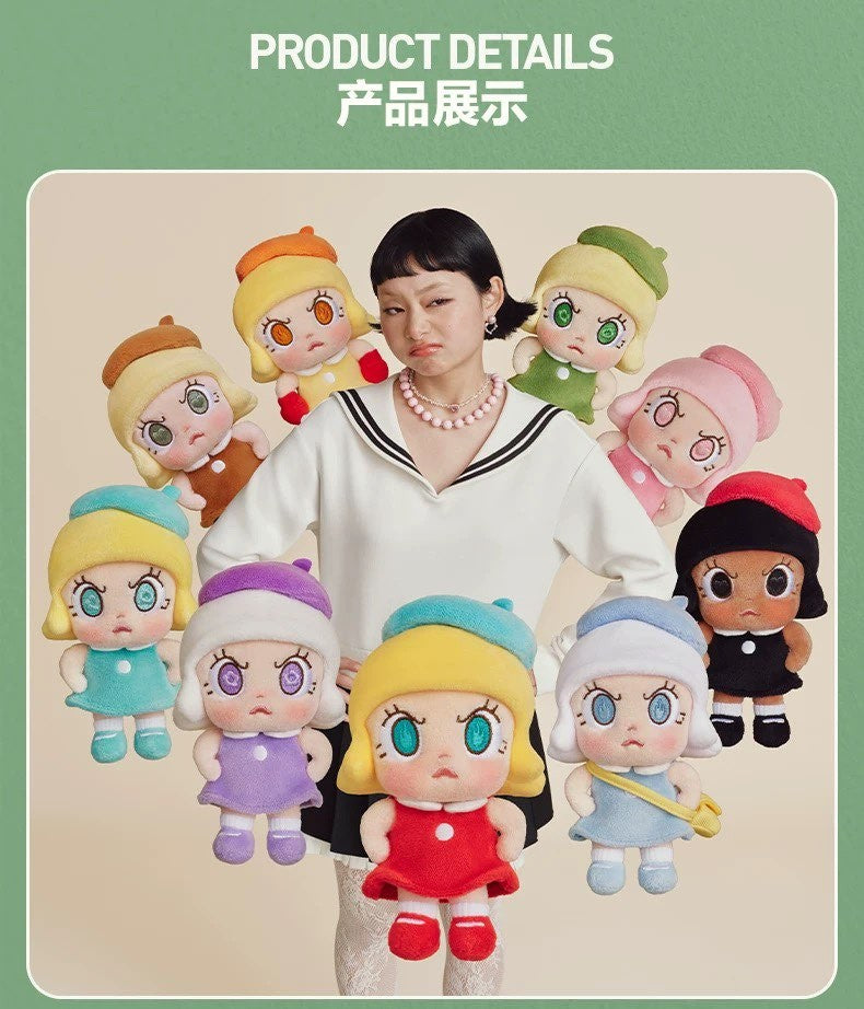 Authentic Angry Molly Series Blind Box Figures Toy Plush Pendant Toy Gift