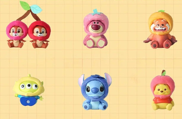 MINISO Disney Fruit Headgear Series Confirmed Blind Box Figure New Toys Hot Gift