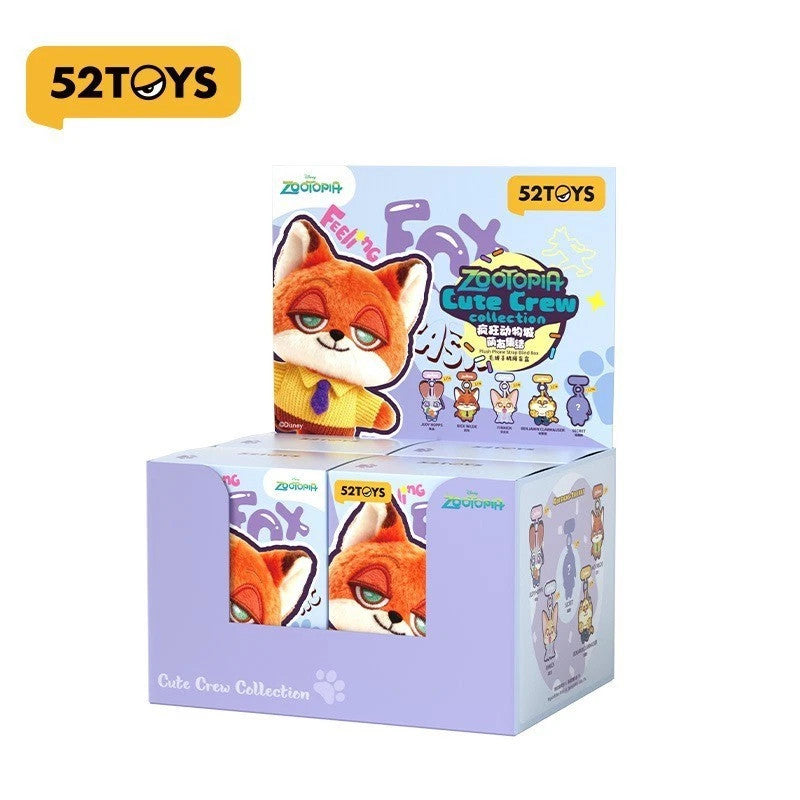 52TOYS Disney Zootopia Cute Friends Gathering Series Plush Blind Box Figure Toy