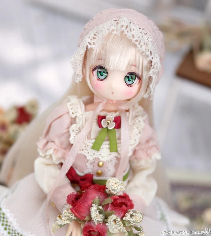 Azone Iris Collect Petit Ruchiru Peach Blossom Ver. 21cm/8.2In 1/6 Full Set Gift