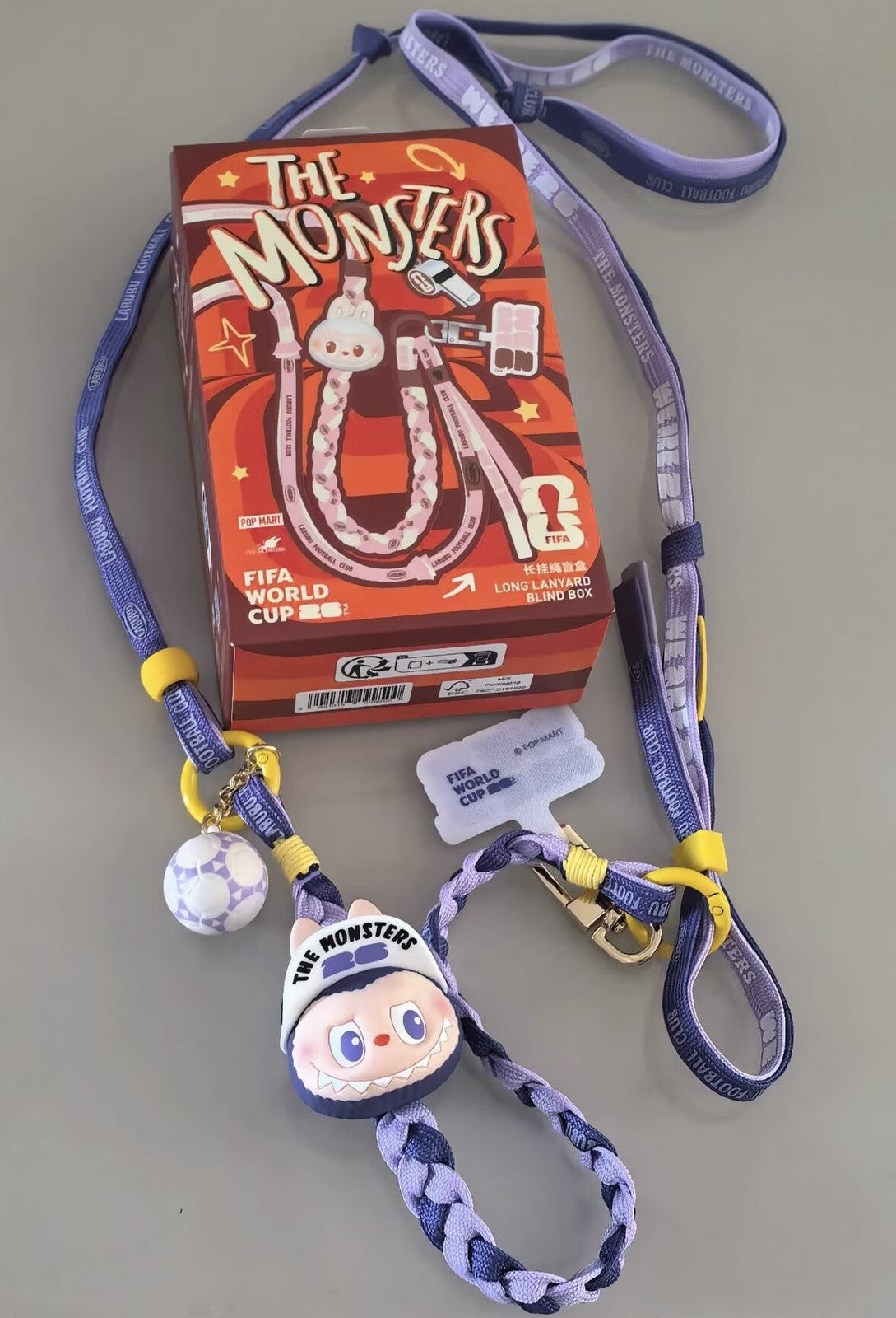 Authentic The Monste Fifa Series Lanyard Confirmed Blind Box Gift New