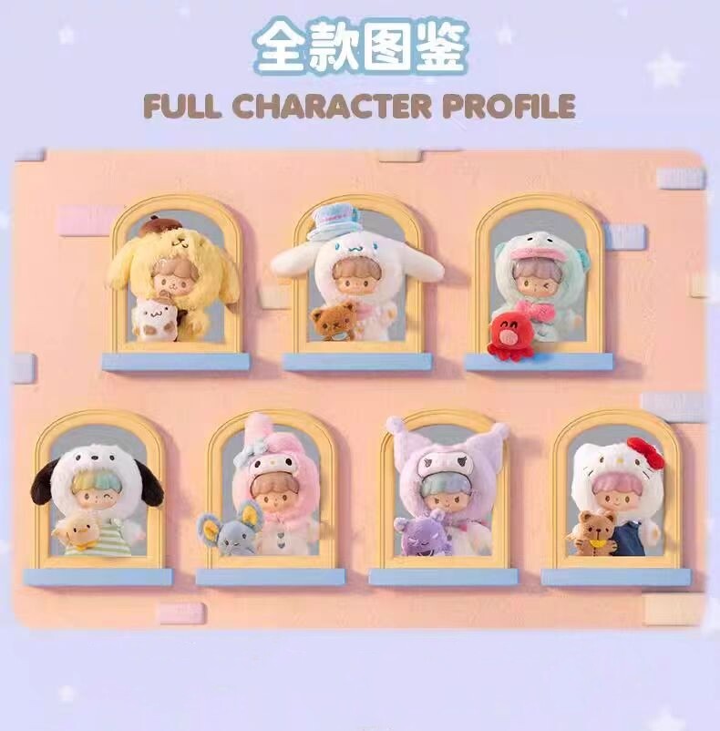 F.UN zZoton Sanrio Love-league Buddies Series Plush Doll Confirmed Blind Box Toy