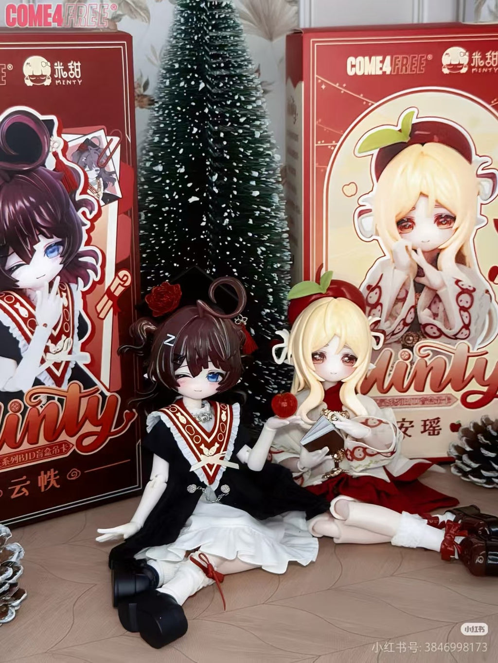 Come4Free Anyao Apple Peace Draw Lots Spirit Hang Card Bjd limited Action Figure