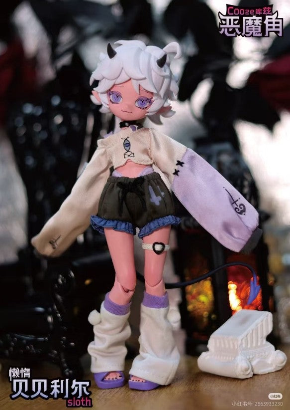 6Pcs Cooze Devil's Born Series 21cm/8.2In Bjd Doll Dressable Action Figures Gift