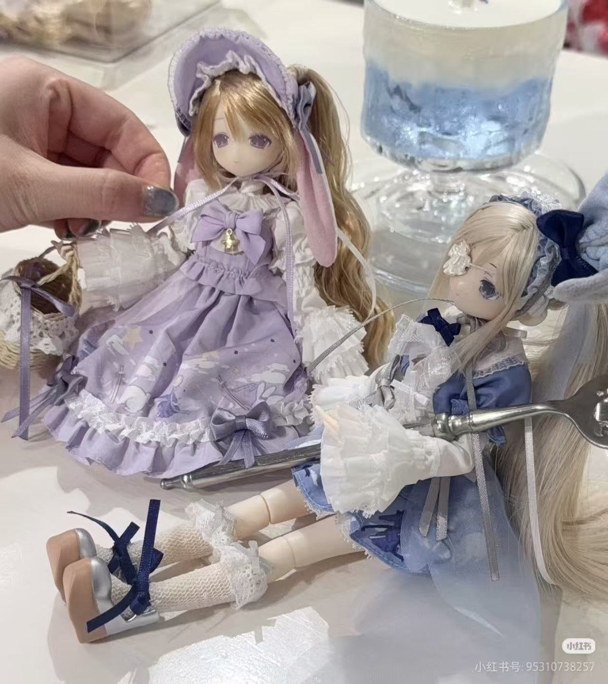 Magical Girl Yoru Blue Starry and Story Bjd Hang Card Limited Action Figure Gift