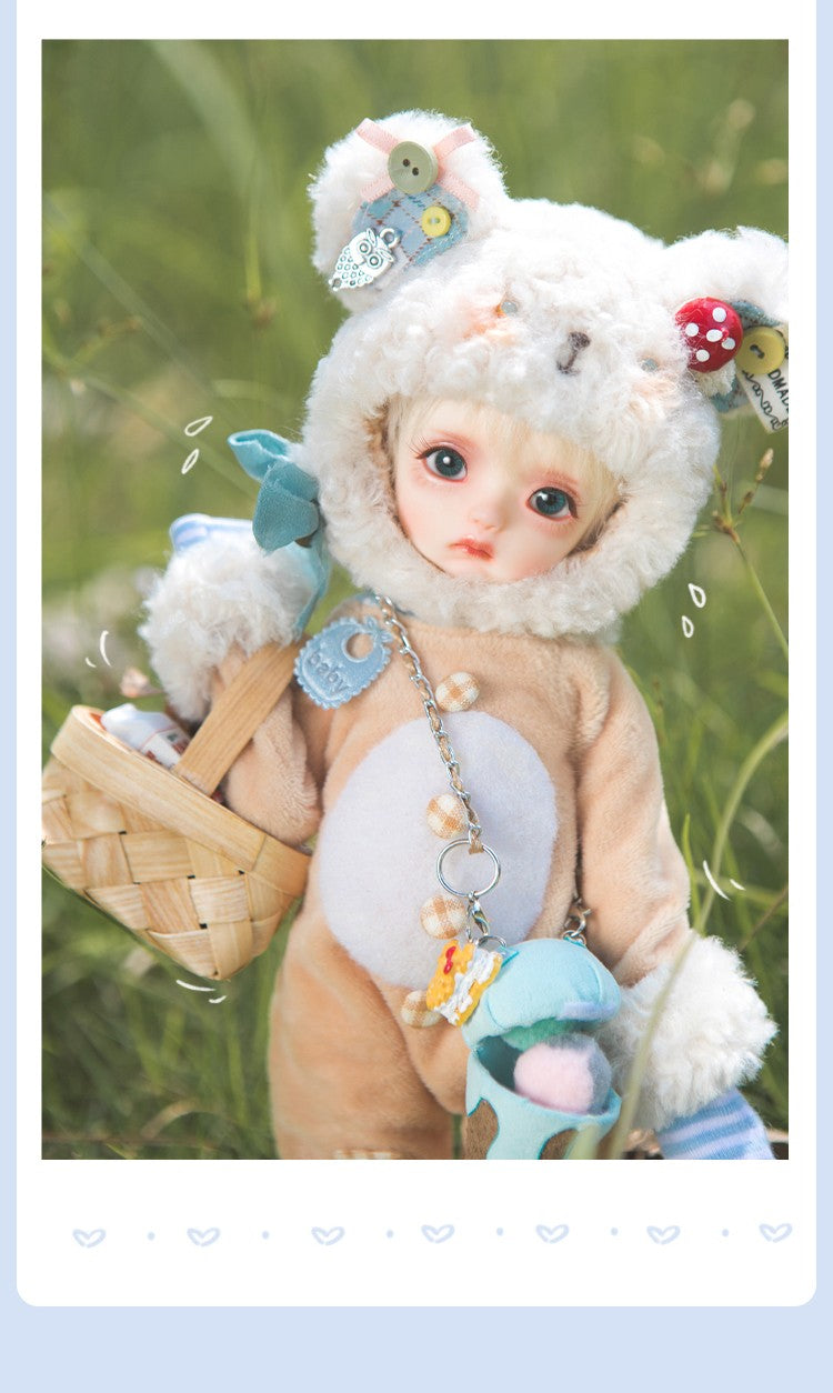 Pre-Order Dollzone Peach Ice Cream Bear 30cm/11.8In Bjd Full Set Official Gift
