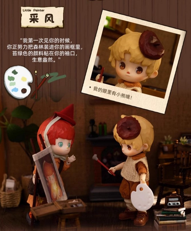 Penny's Box Little Painter and Little Witch Series 5.5In Bjd Doll Action Figure