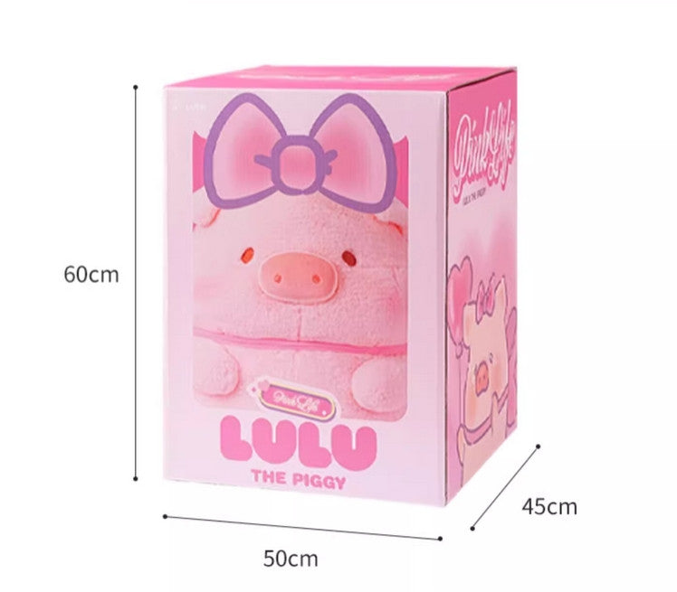 Lulu The Piggy Pink Life Seriess with Bowknot 16.1In Big Size Lovely