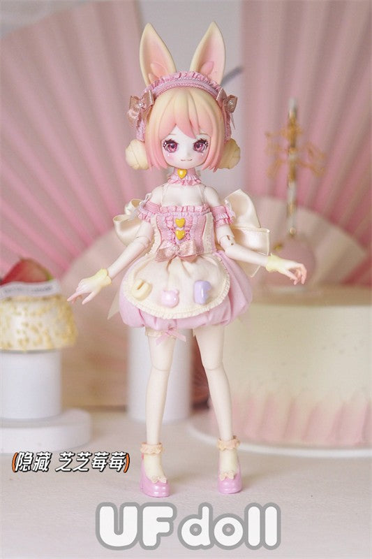 6Pcs Ufdoll Mini Drink 27cm/10.6In Bjd Doll Dressable Action Figure