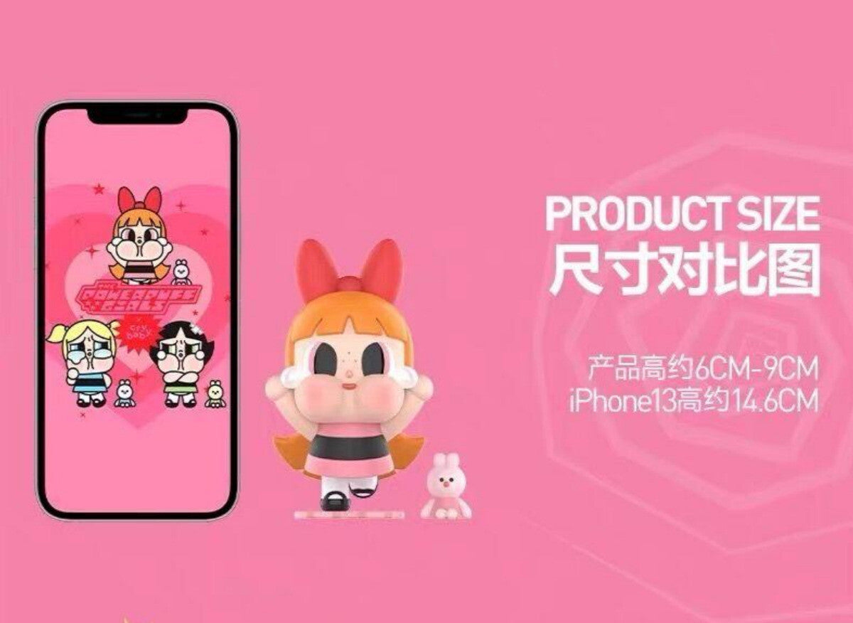 POP MART CRYBABY The Powerpuff Girls Series Confirmed Blind Box of 12 Toys Gift