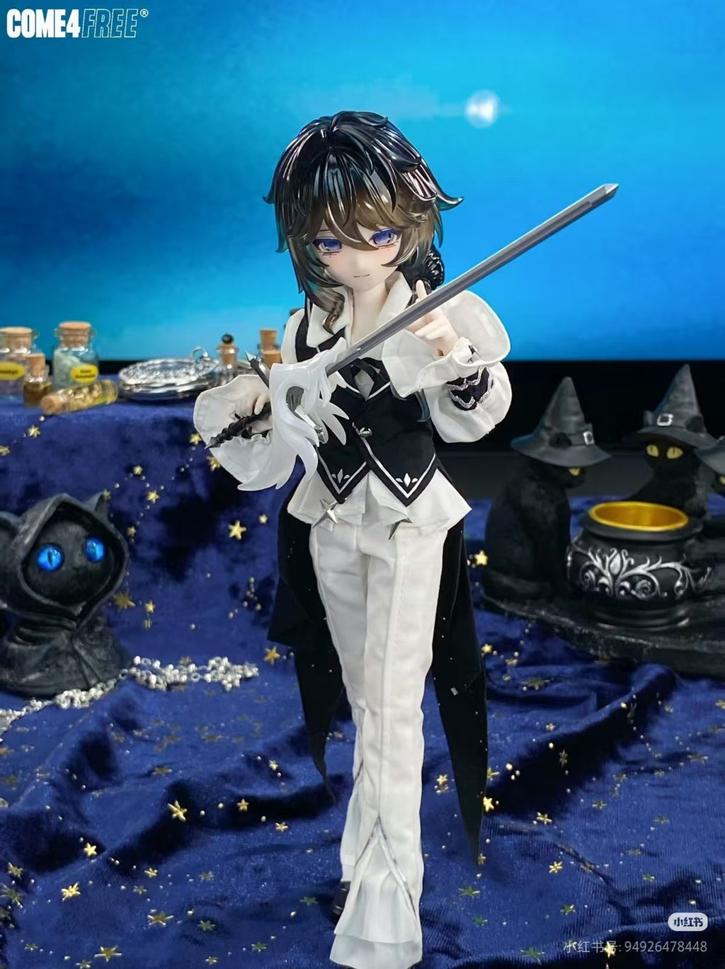 Come4Free Kaer Magician Rare NiyruLoi 7.6" Bjd Dressable Confirmed Action Figure