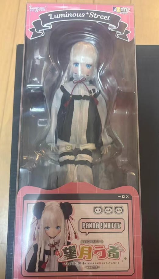 Azone Luminous*Street Angelic Girl Panda White 21.5cm/8.4" Bjd 1/6 Full Set Gift