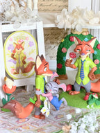 TOPTOY Disney Zootopia Flower World Series Confirmed Blind Box Figures Toys Gift